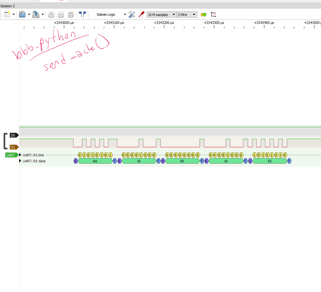 Step 3 — BBB ACK response on RX channel